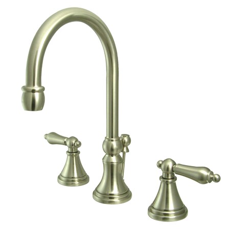 Kingston Brass 8" Widespread Bathroom Faucet, Brushed Nickel KS2988AL
